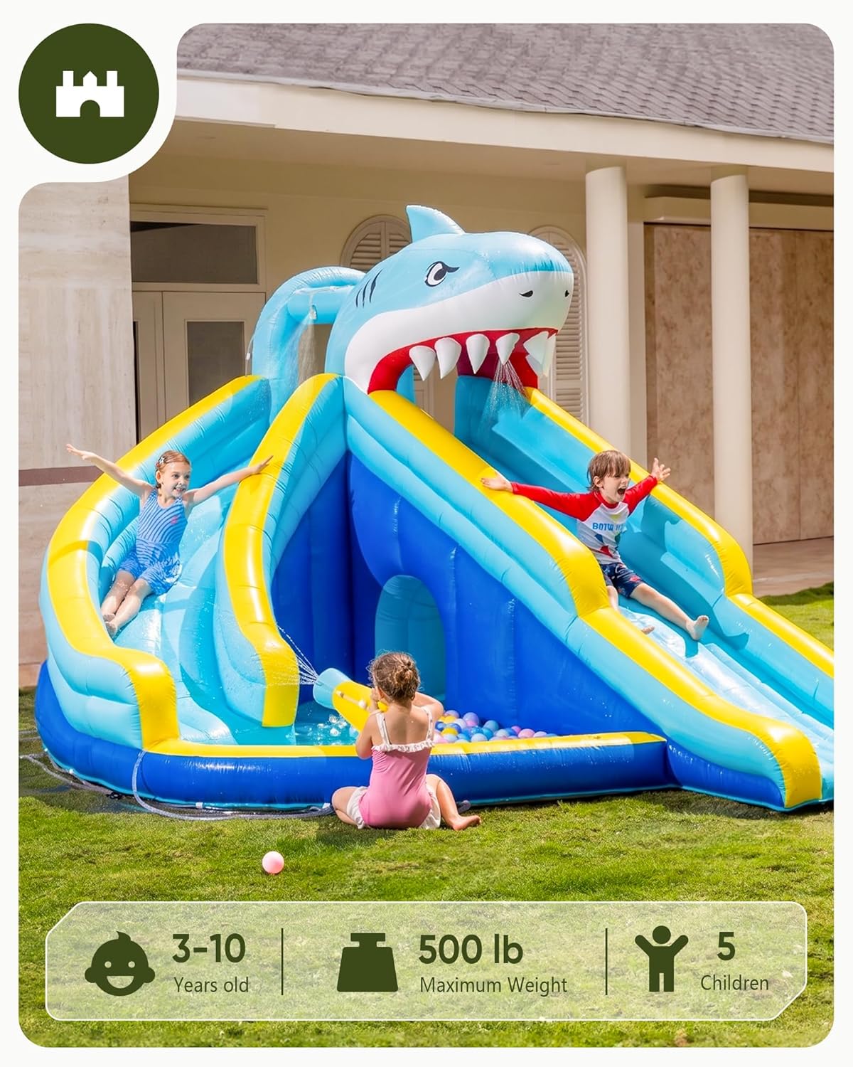 Scivolo d'Acqua Gonfiabile per - Kids Outdoor House recensione e prezzo