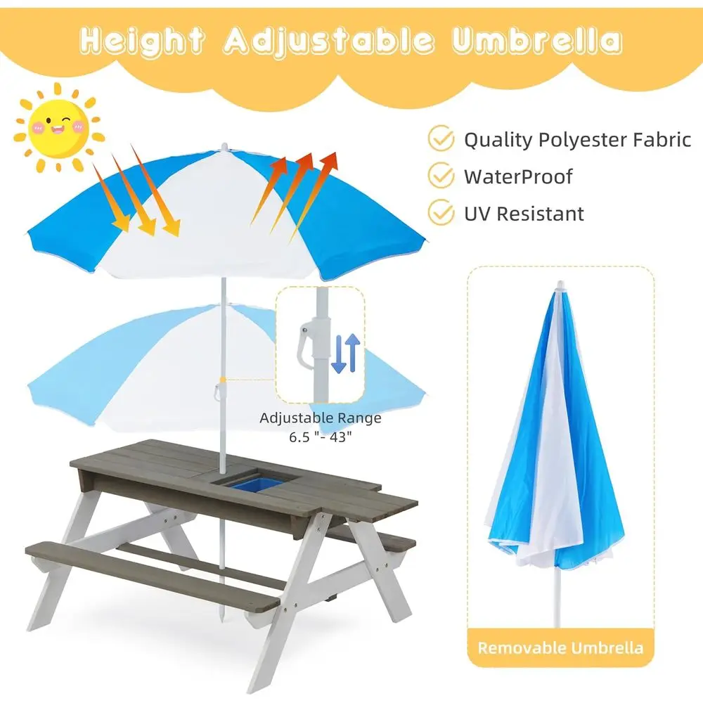 Tavolo da Picnic Convertibile  - Kids Outdoor Umbrella For Table recensione e prezzo