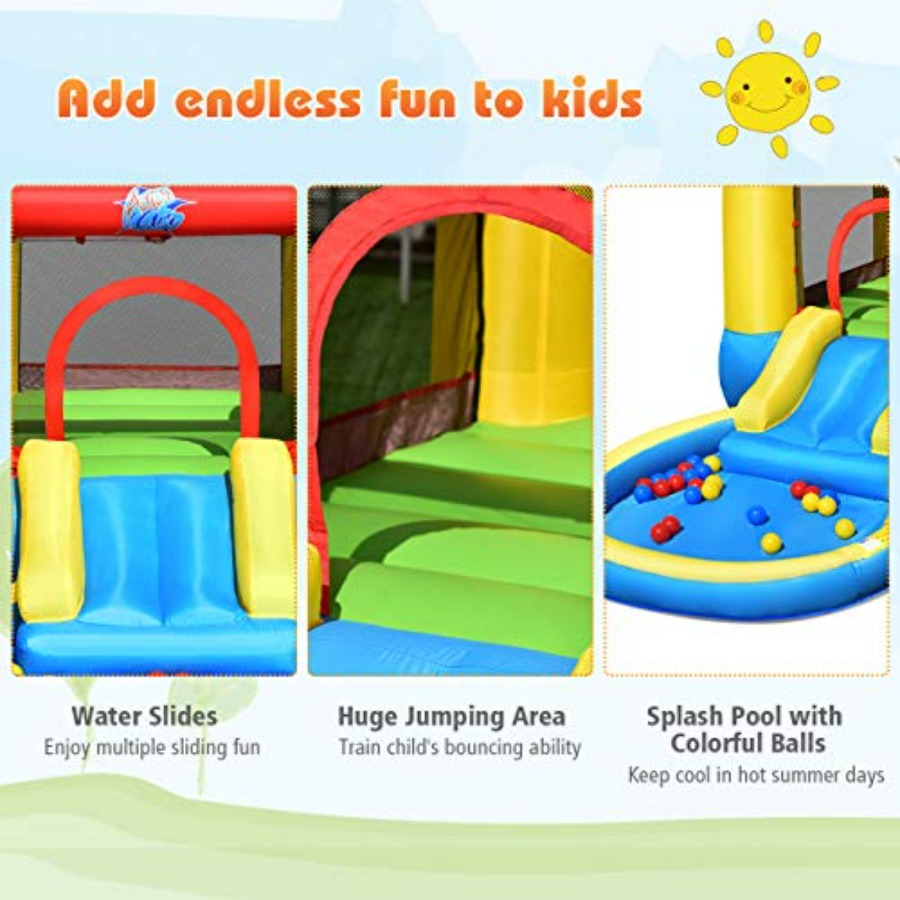 Castello gonfiabile da giardin - Kids Outdoor Water Slide recensione e prezzo