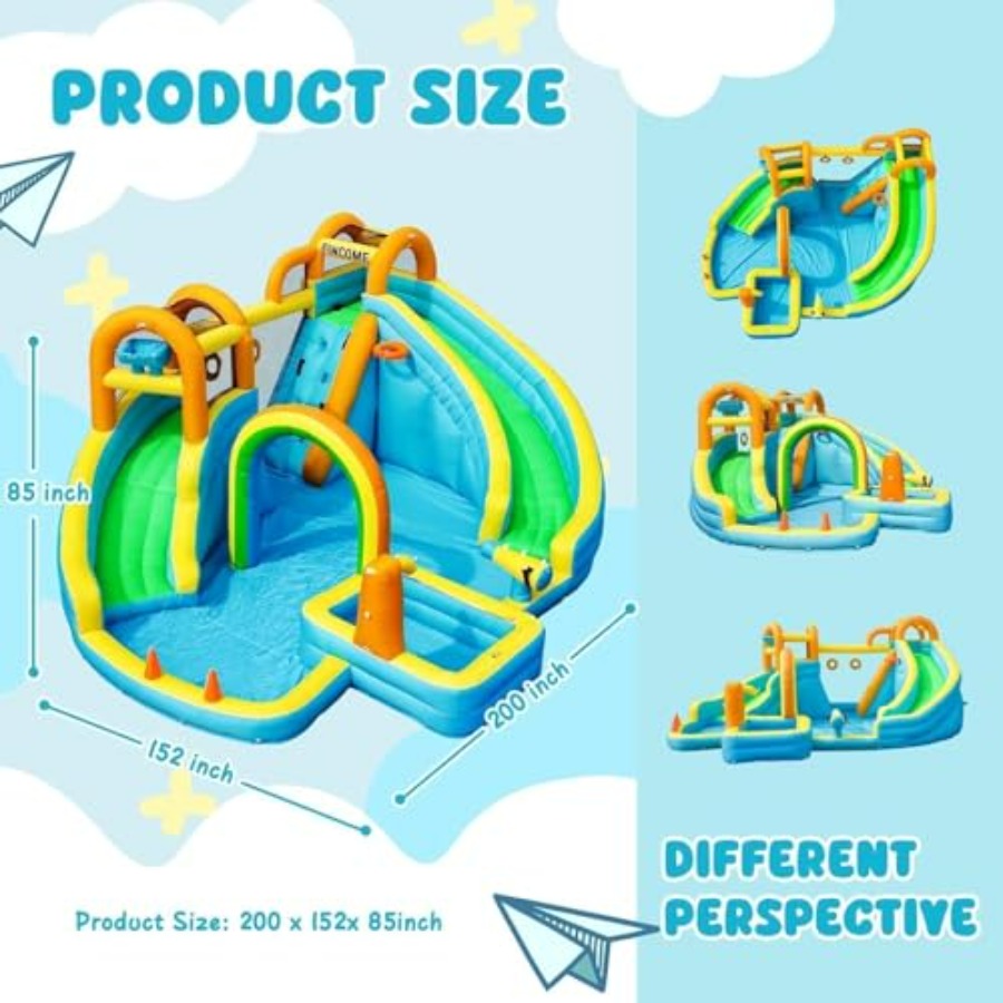 Scivolo d'acqua gonfiabile da  - Kids Outdoor Water Slide recensione e prezzo
