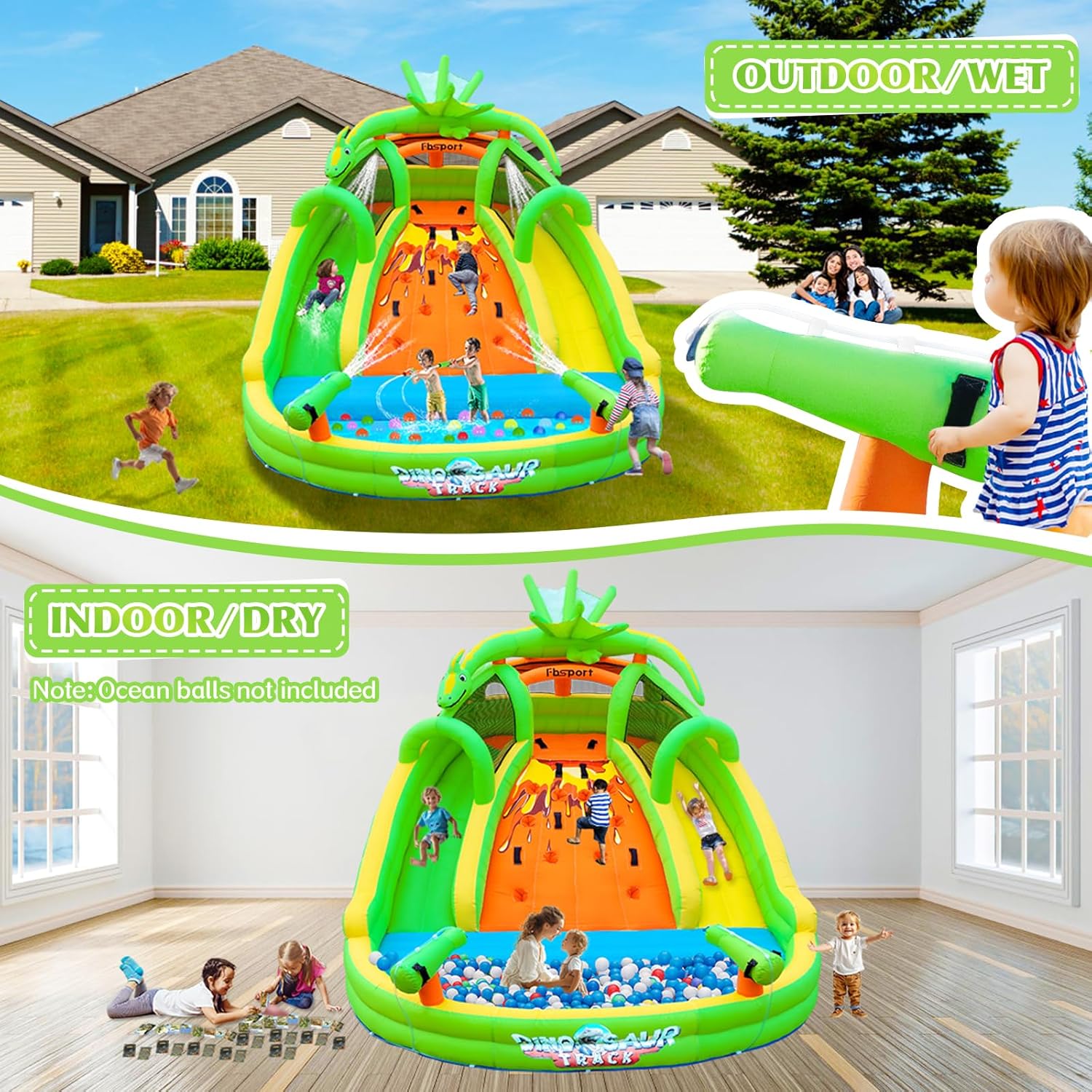 Castello Gonfiabile per Bambin - Kids Outdoor Water Slide recensione e prezzo