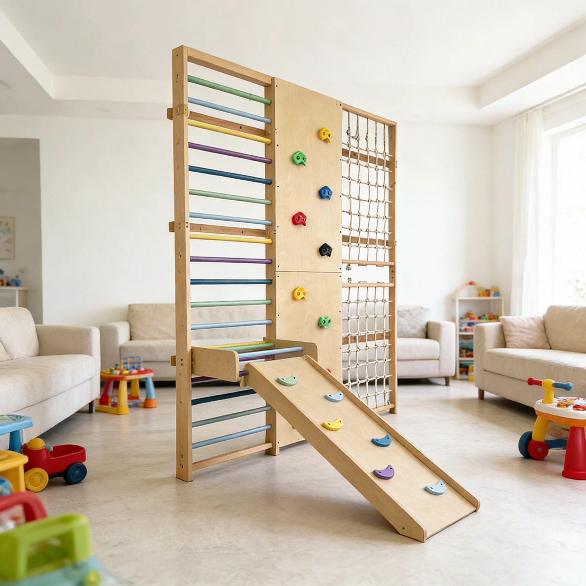 Struttura per Arrampicata Prof - Kids Outdoor Wooden Climbing Frame recensione e prezzo