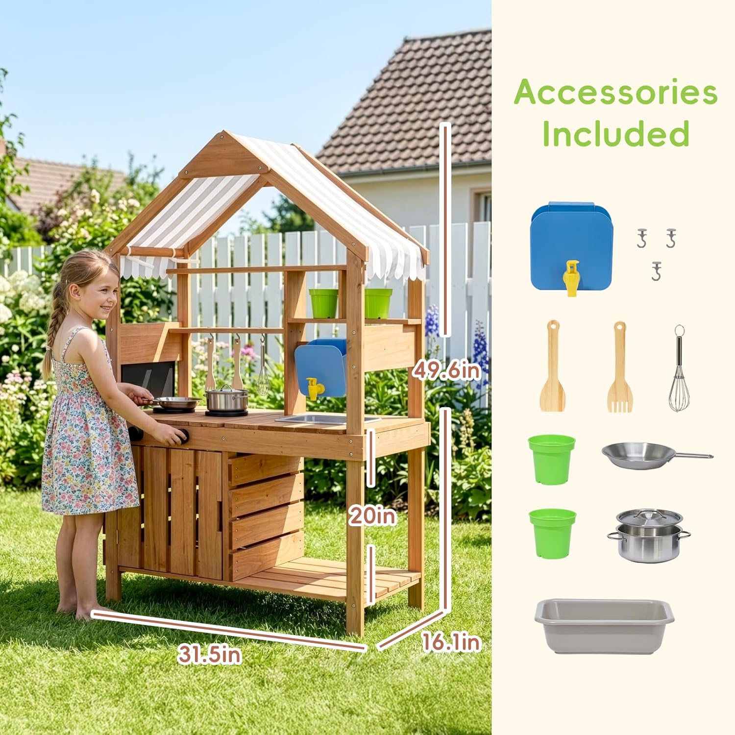 # Cucina da Giardino per Bambi - Kids Outdoor Wooden Playset recensione e prezzo