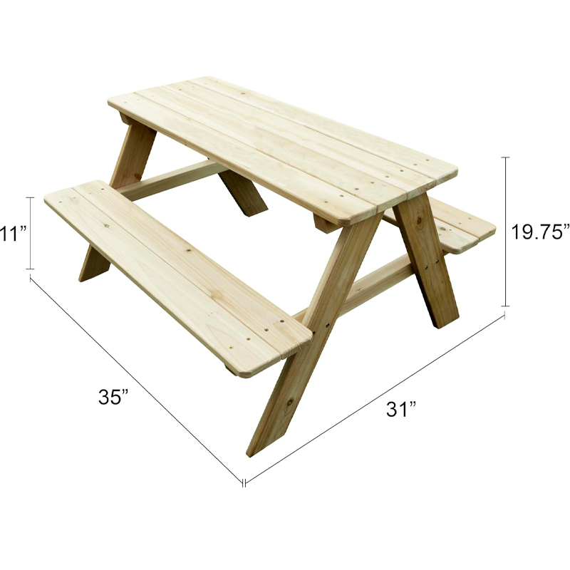 Tavolo da Picnic in Legno per  - Kids Outdoor Bench recensione e prezzo