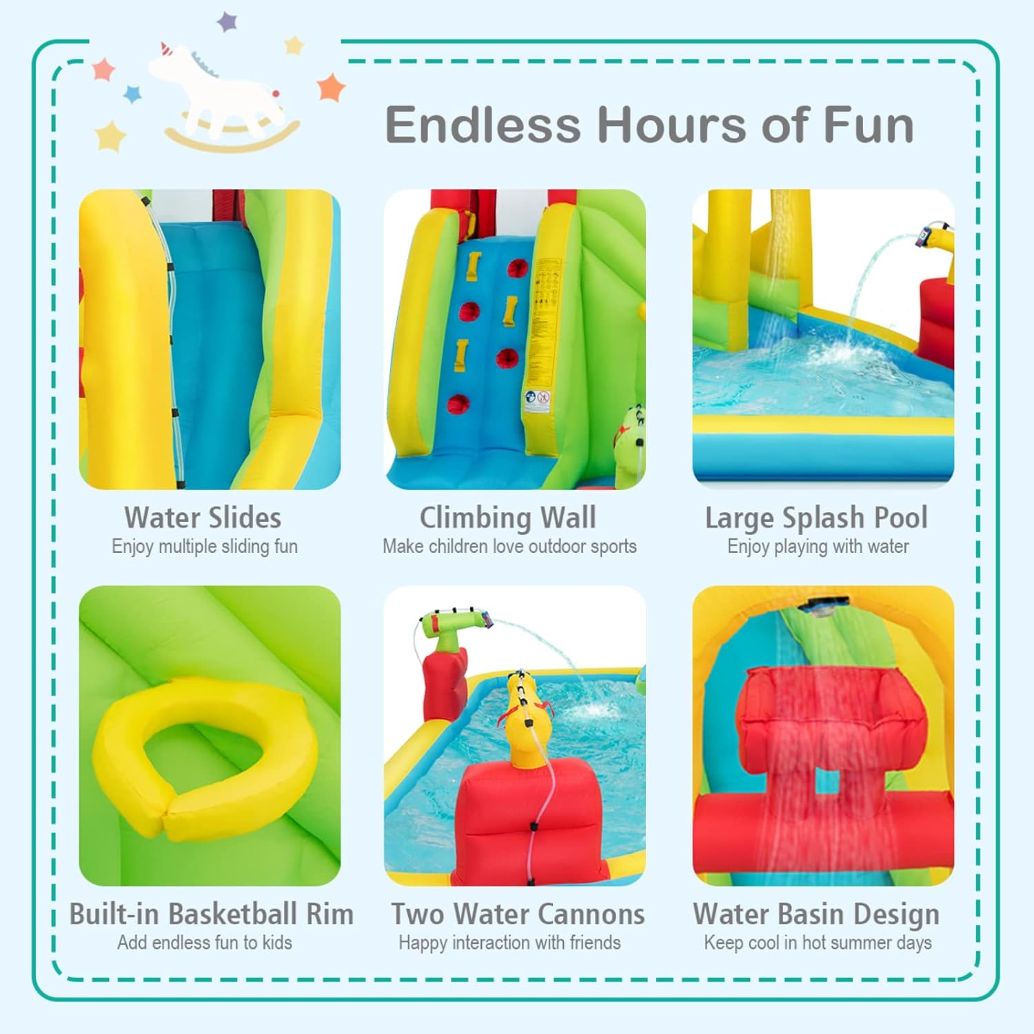 Mega Parco Acquatico Gonfiabil - Kids Outdoor Water Slide recensione e prezzo