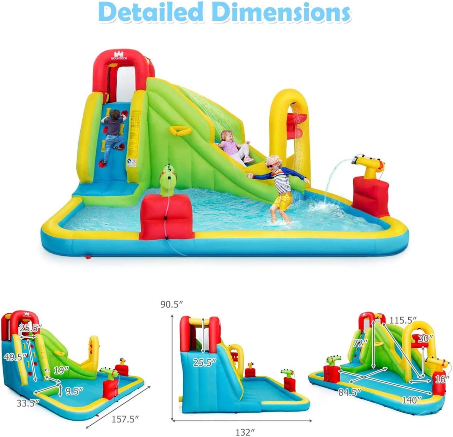 Mega Parco Acquatico Gonfiabil - Kids Outdoor Water Slide recensione e prezzo
