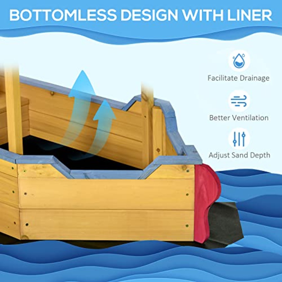 Sabbiera per bambini a forma d - Kids Outdoor Bench recensione e prezzo