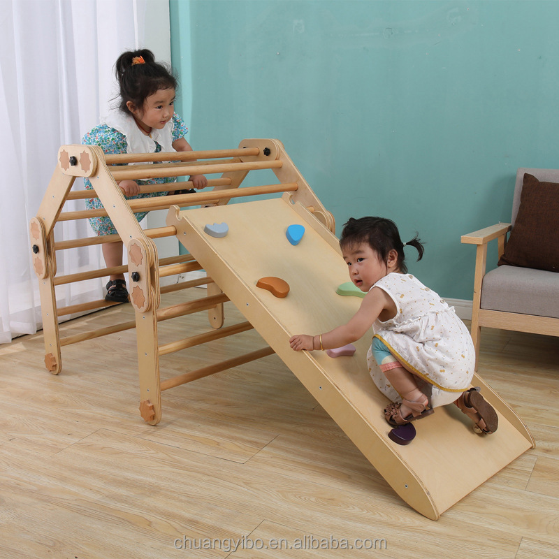Struttura per Arrampicata in L - Kids Outdoor Wooden Climbing Frame recensione e prezzo