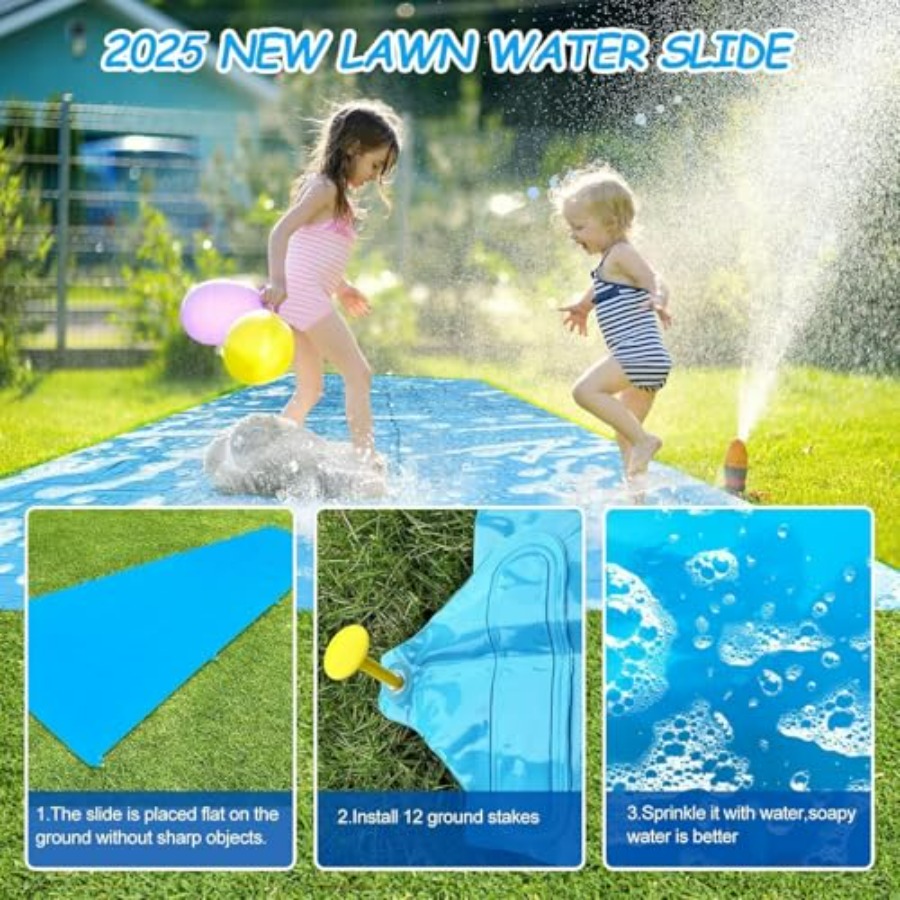 Scivolo d'acqua estivo da giar - Kids Outdoor Water Slide recensione e prezzo