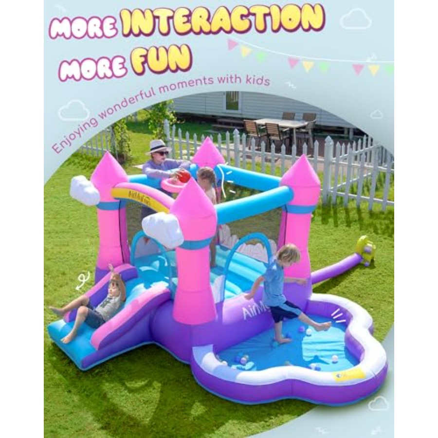 Castello gonfiabile rosa per b - Kids Outdoor House recensione e prezzo