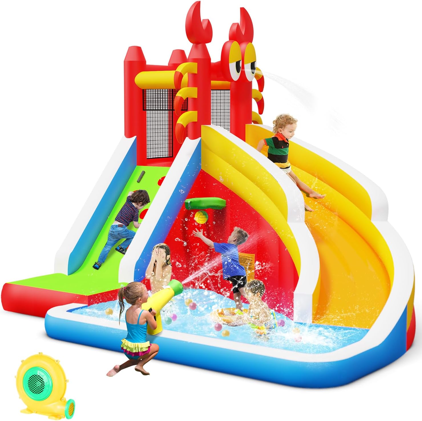 Grande Castello Gonfiabile con - Kids Outdoor House recensione e prezzo