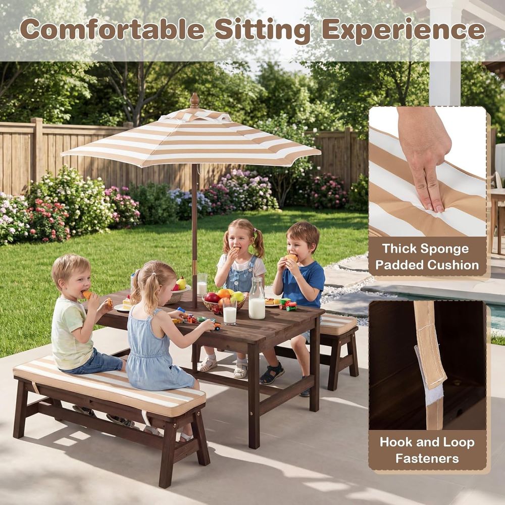 Tavolo da picnic per bambini,  - Kids Outdoor Umbrella For Table recensione e prezzo
