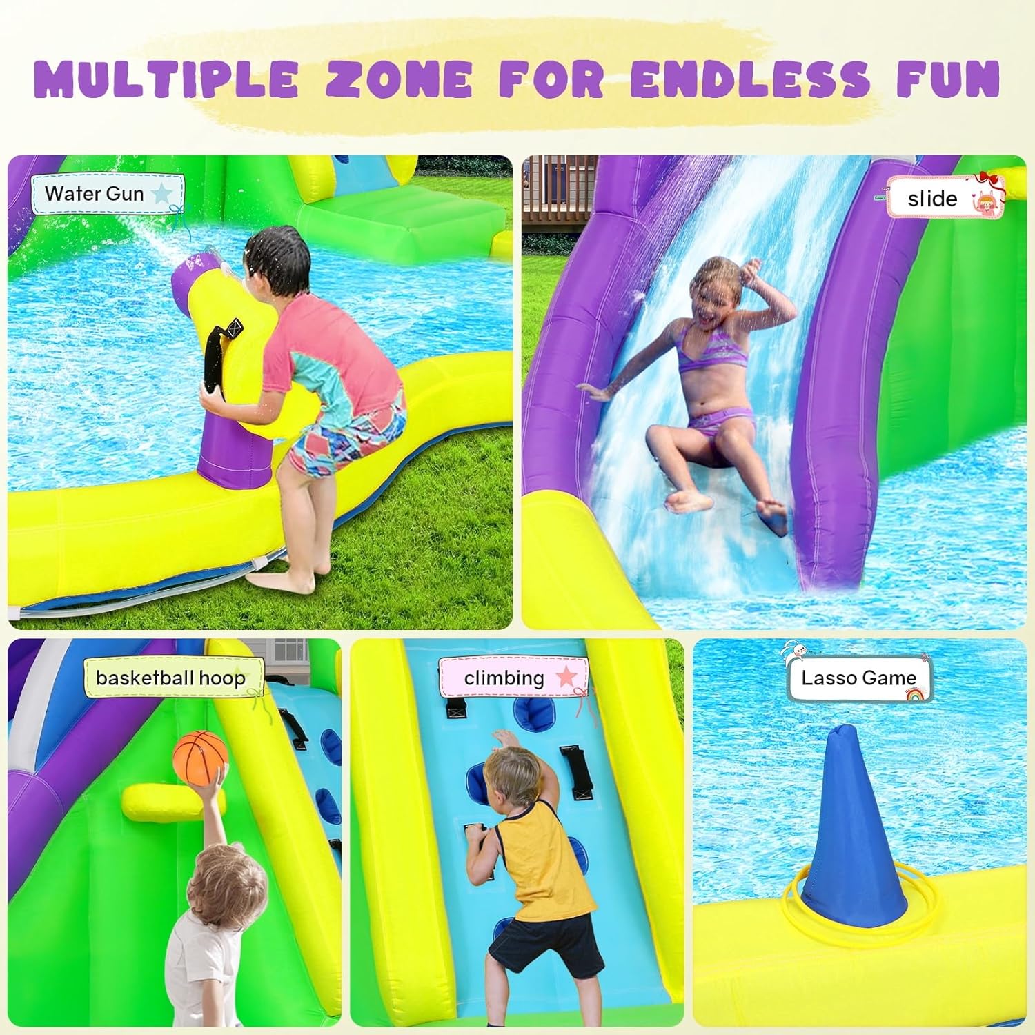 Castello Gonfiabile 13x14FT co - Kids Outdoor Water Slide recensione e prezzo