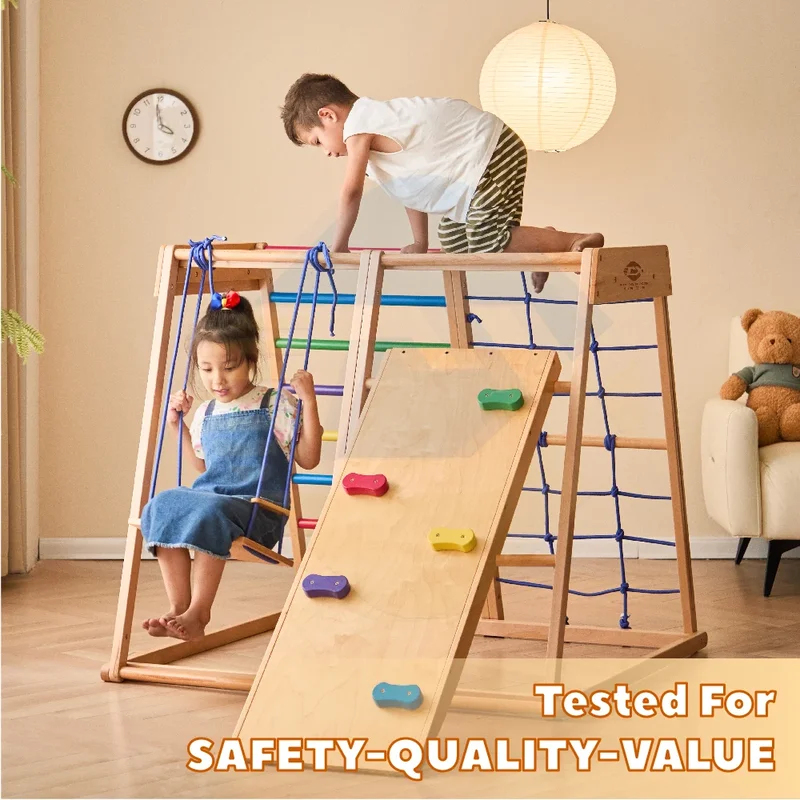 Struttura da Arrampicata in Le - Kids Outdoor Wooden Climbing Frame recensione e prezzo