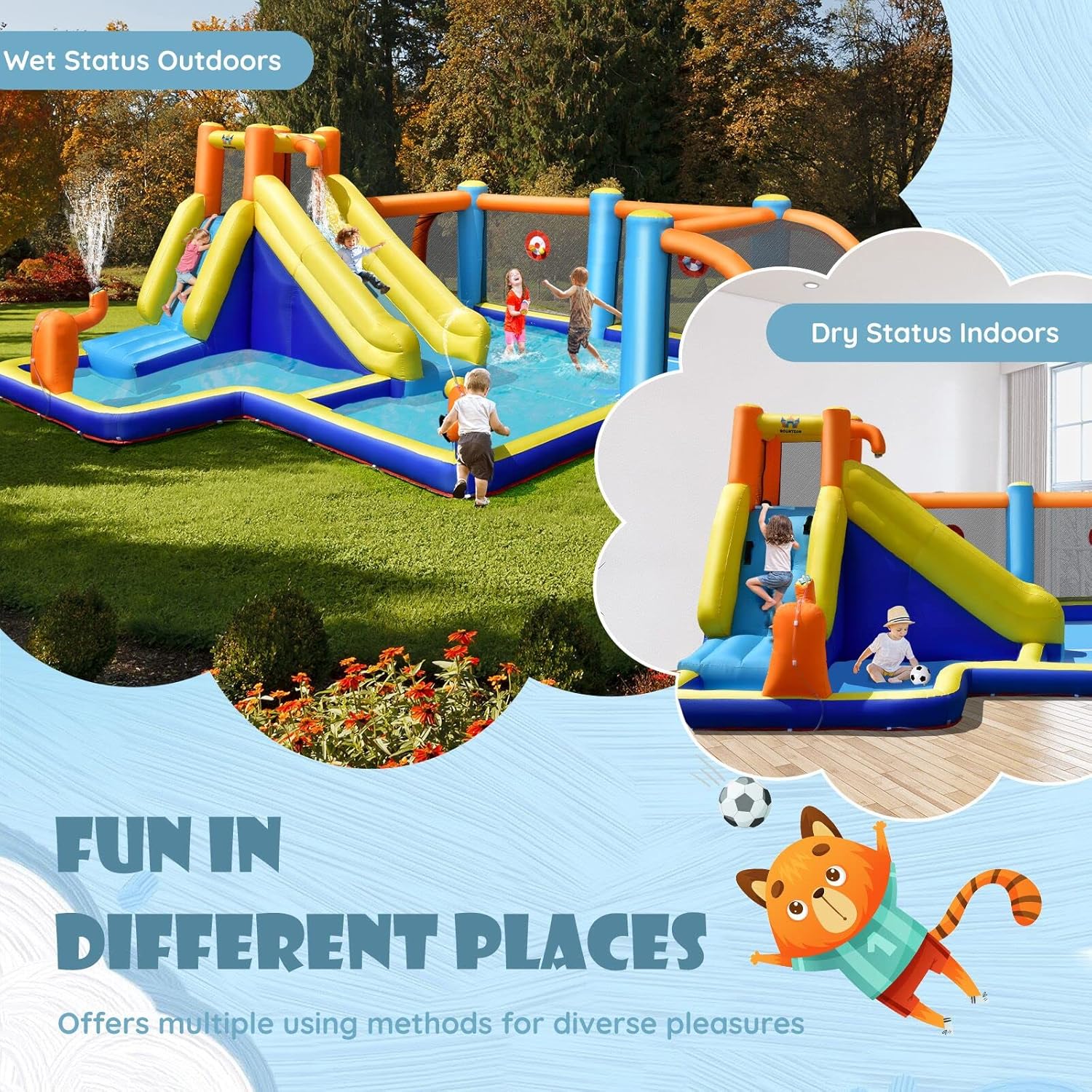 Scivolo d'Acqua Gonfiabile, Ca - Kids Outdoor Water Slide recensione e prezzo