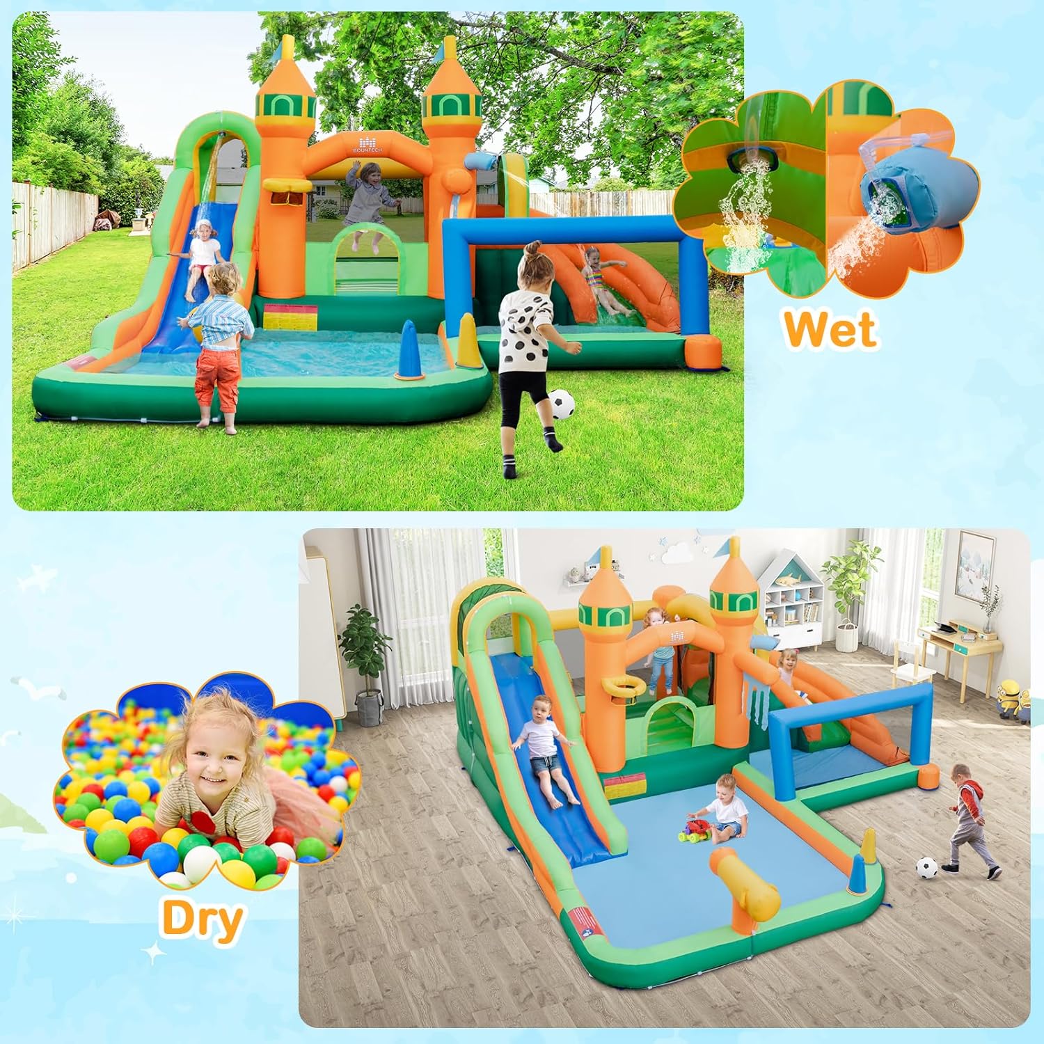Parco Acquatico Gonfiabile 9-i - Kids Outdoor Water Slide recensione e prezzo