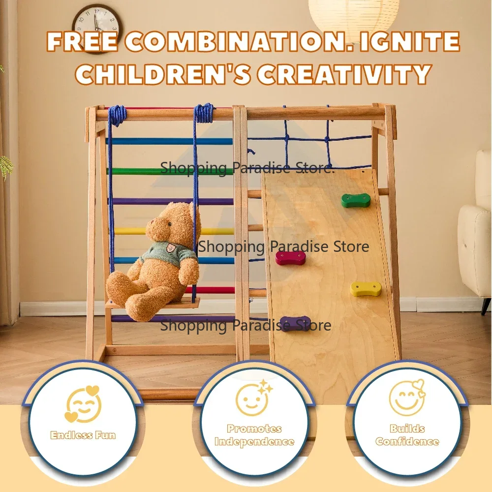 Struttura da Arrampicata in Le - Kids Outdoor Wooden Climbing Frame recensione e prezzo