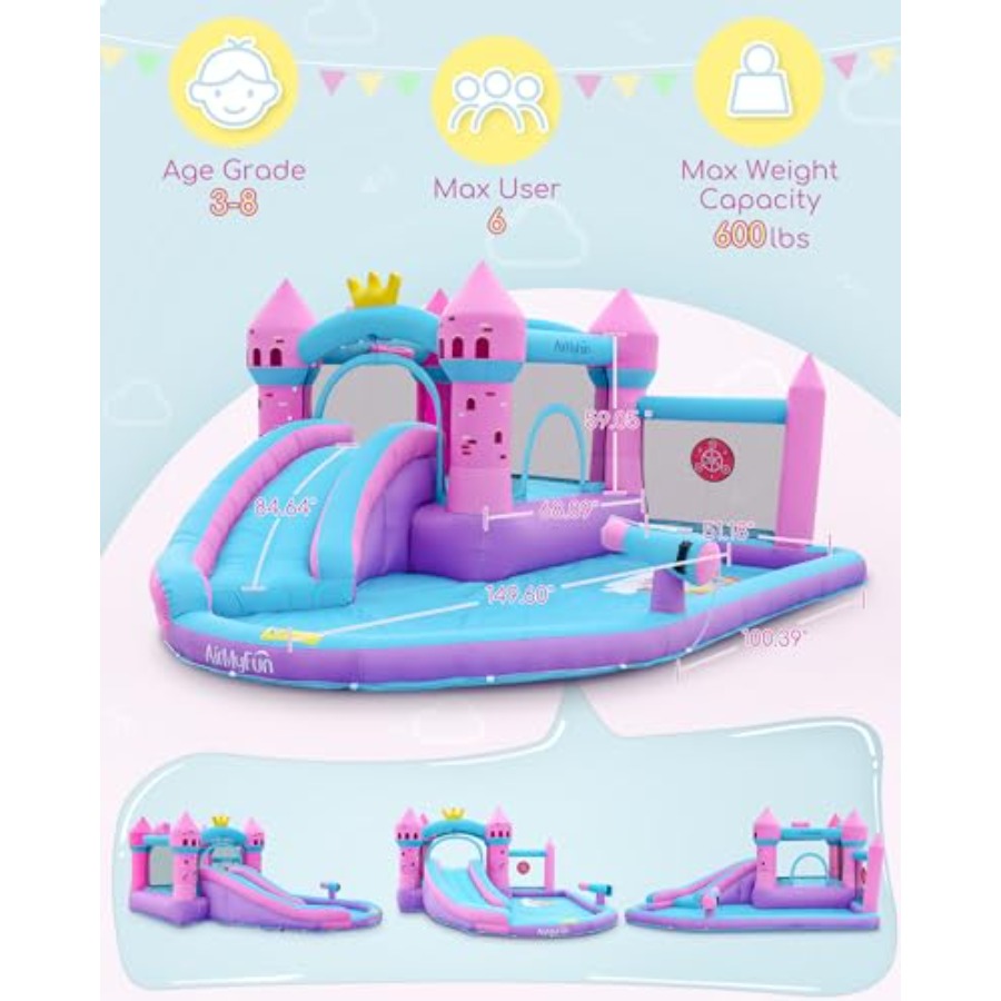 Scivolo acquatico gonfiabile d - Kids Outdoor Water Slide recensione e prezzo