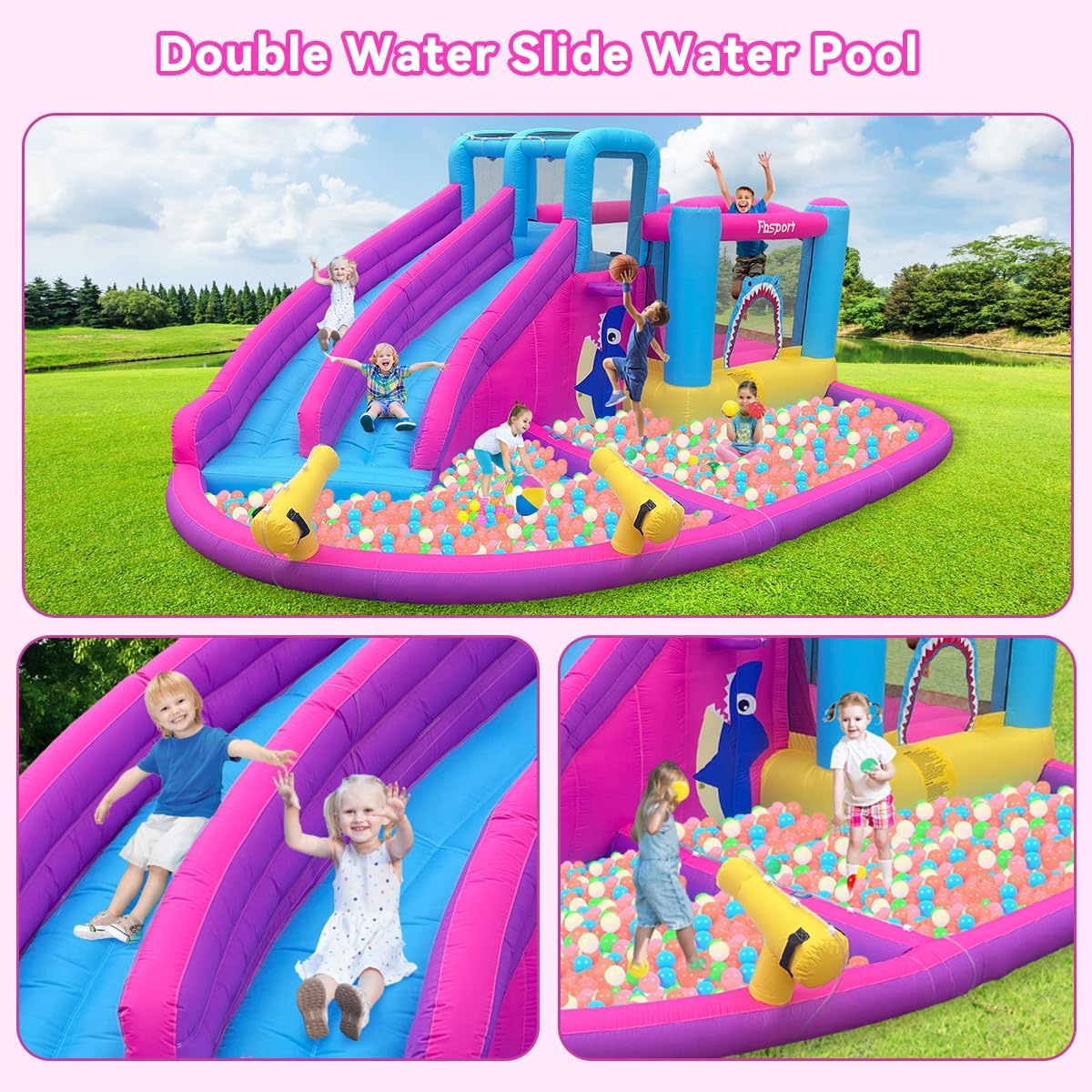 Scivoli d'acqua gonfiabili gem - Kids Outdoor Water Slide recensione e prezzo