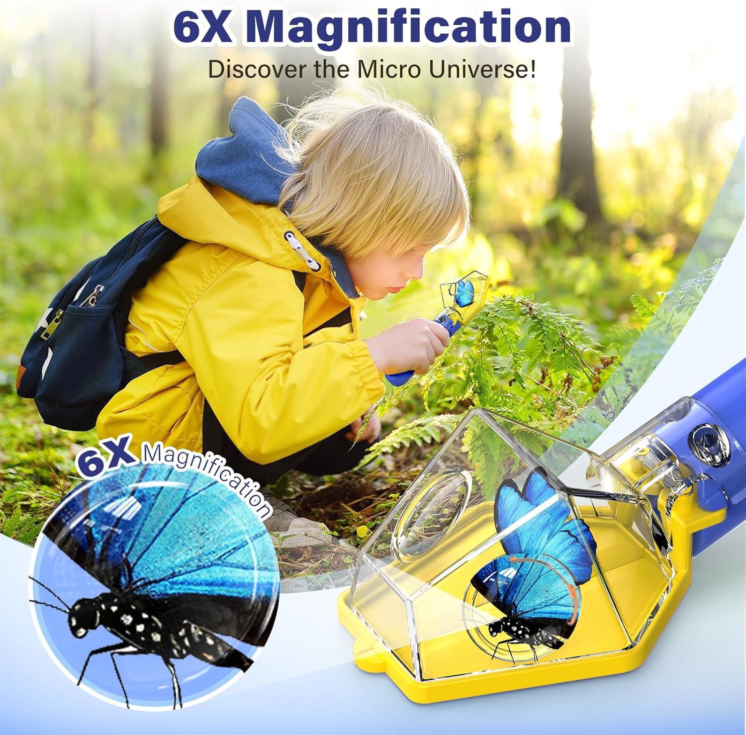 Lente d'ingrandimento 6X per b - Kids Outdoor Education recensione e prezzo