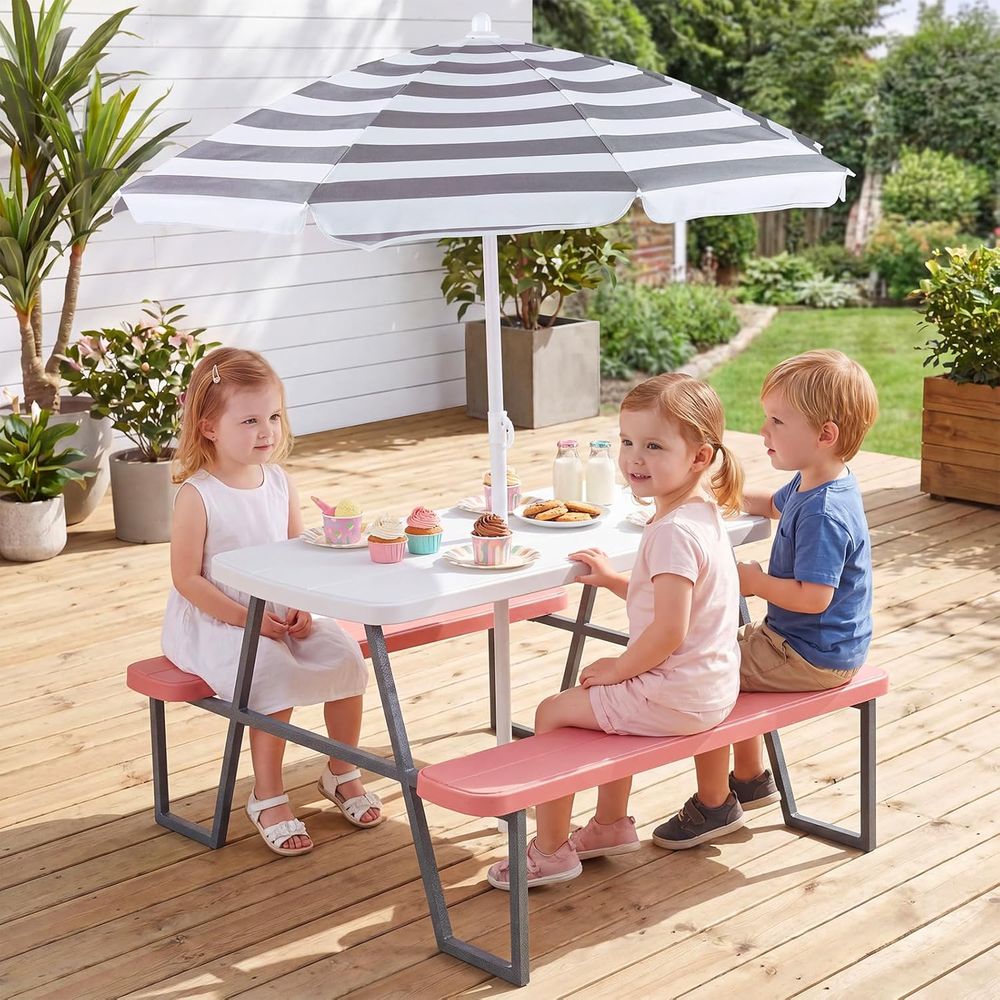 Tavolo da Picnic per Bambini,  - Kids Outdoor Umbrella For Table recensione e prezzo